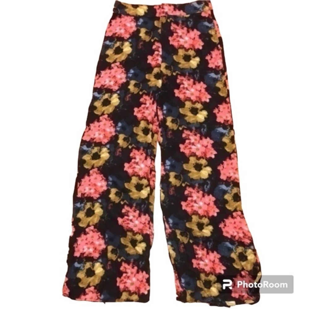 Abercrombie and Fitch floral wide leg pants